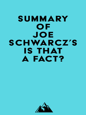 cover image of Summary of Joe Schwarcz's Is That a Fact?